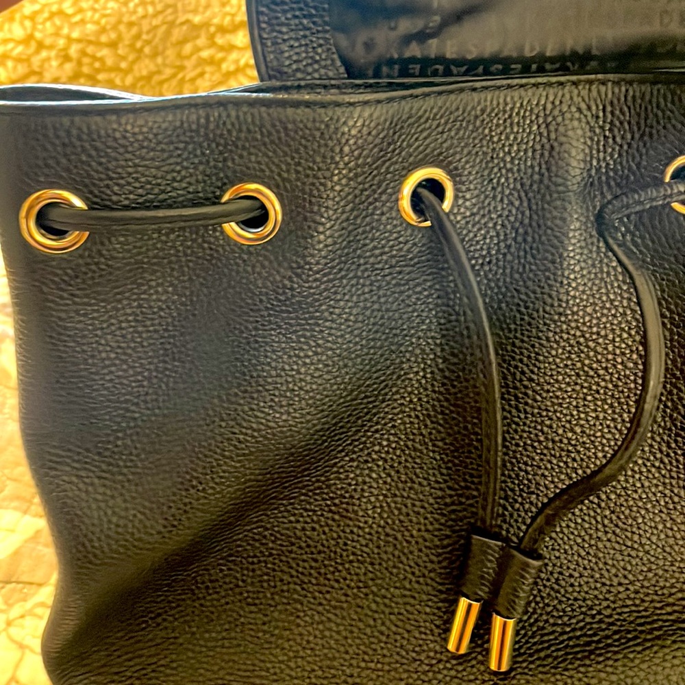 ‼️‼️SOLD‼️‼️Kate Spade black leather backpack ♠️ - Picture 7 of 11